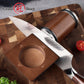 Rolling Knife Sharpener Diamond Grinding Disc and Beech Wood Magnetic Angle Support Double Side Grit Sharpener