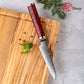 Grandsharp 4 Inch Japanese Damascus 67 Layers S35VN Steel Paring Knife Little Kitchen Paring Knife Carbon Fiber Red Risen Handle