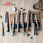 Grandsharp Damascus 10Cr15CoMoV Kitchen Chef Bread Paring Fruit Cleaver Knife Set