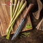 Grandsharp Kitchen 8 Inch Slicing Damascus Knife with Africa Rose Wood Handle