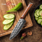 Grandsharp Utility Damascus Knife 6 Inch Kitchen knife with Africa Rose Wood Handle