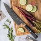 Grandsharp 8'' Kitchen Chef Knife 67 Layers Japanese Damascus Steel Black Chef Kitchen Knives with Black Carbon Fiber Handle