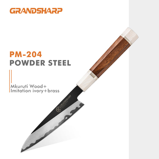 Grandsharp PM204 / M390 San Mai Steel Premium Utility Knife