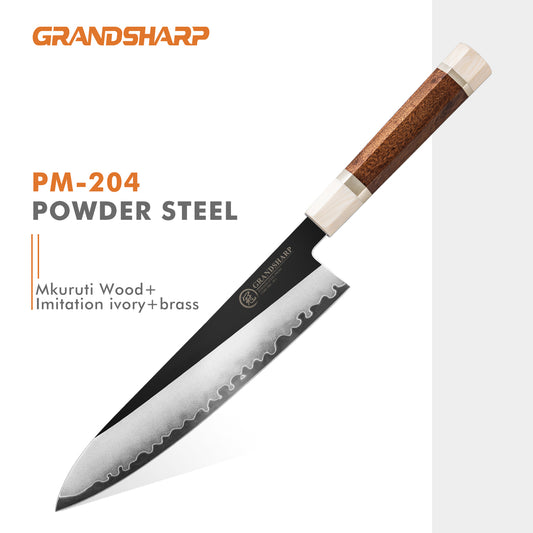Grandsharp PM204 / M390 San Mai Steel Premium Gyuto Chef Knife