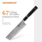 Grandsharp 6 Pcs Japanese Chef Kitchen Knives Set 67 Layers 10Cr15Mov Damascus Steel Chef Knife Sets Black Carbon Fiber Handle