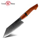 Grandsharp Handmade Damascus Bunka Prep Knife with Sandal Wood Handle