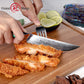 Grandsharp Abalone Handle Damascus Steak Knife