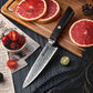 Grandsharp Kitchen Chef Knife 67-Layers Damascus Carbon Stainless Steel Utility Paring Knife with Ebony Handle