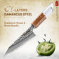 Grandsharp 5.5 Inch 67 Layers Damascus Steel Garasuki Utility Knives with Stabilized Wood & Resin Handle