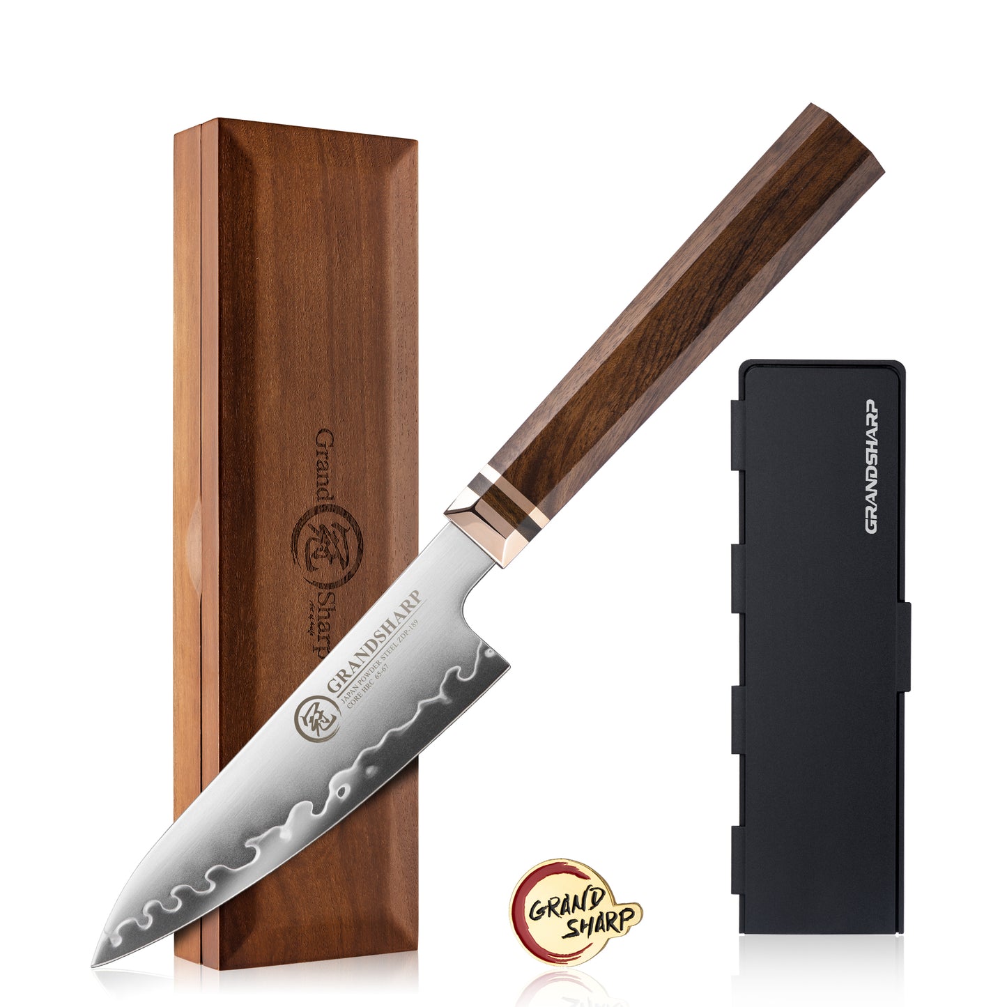 Grandsharp Design Japan ZDP-189 San Mai Steel Chef Knife Set