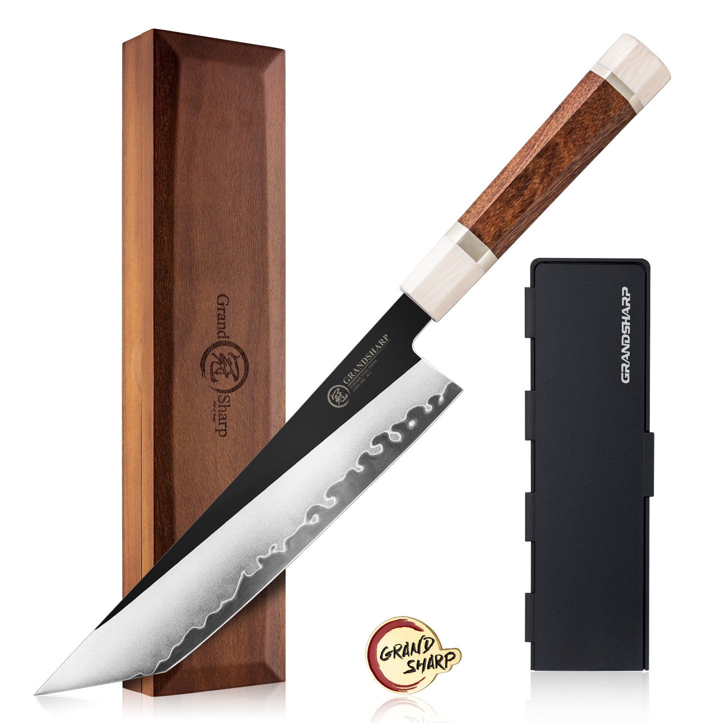 Grandsharp PM204 / M390 San Mai Steel Premium Chef Knife Collection