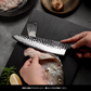 Grandsharp Hand Forged Kitchen Knife High Carbon Stainless Steel AUS10 Cutting Core Chef Knife with Mkuruti Wood Handle