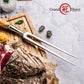 Grandsharp Forged Carving Fork 430 Stainless Steel Professional Meat Fork Resin Olive Wood Handle BBQ Tool Kitchen Essential