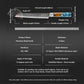 Grandsharp 7.5" Inches Bread Knife Damascus Steel Kitchen Chef Serrated Bread Cutting Knife With Solidfied Wood and Resin Handle