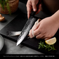 Grandsharp Hand Forged Kitchen Knife High Carbon Stainless Steel AUS10 Cutting Core Chef Knife with Mkuruti Wood Handle