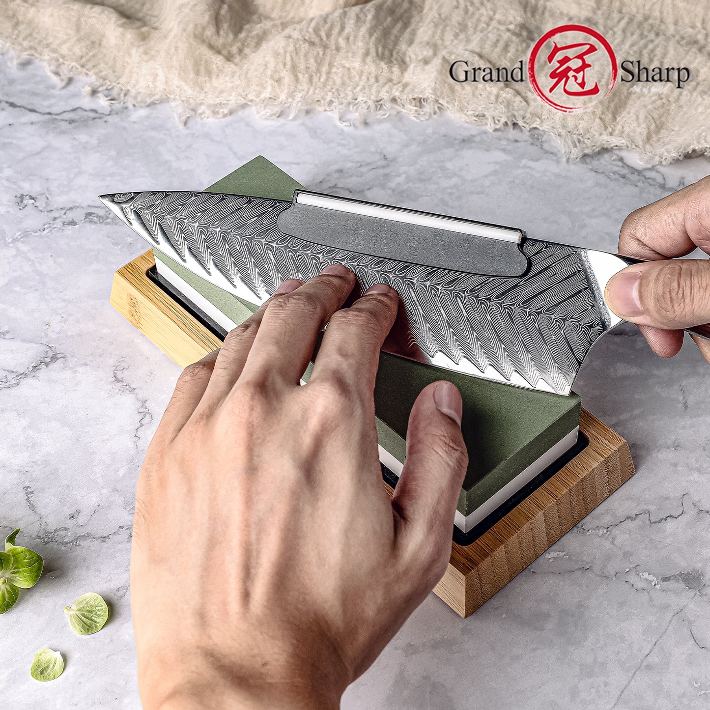 Sharpening Stone 1000 & 3000 Grit Double Sided Whetstone Set For Knives With Non-Slip Bamboo Base Free Angle Guide Corundum