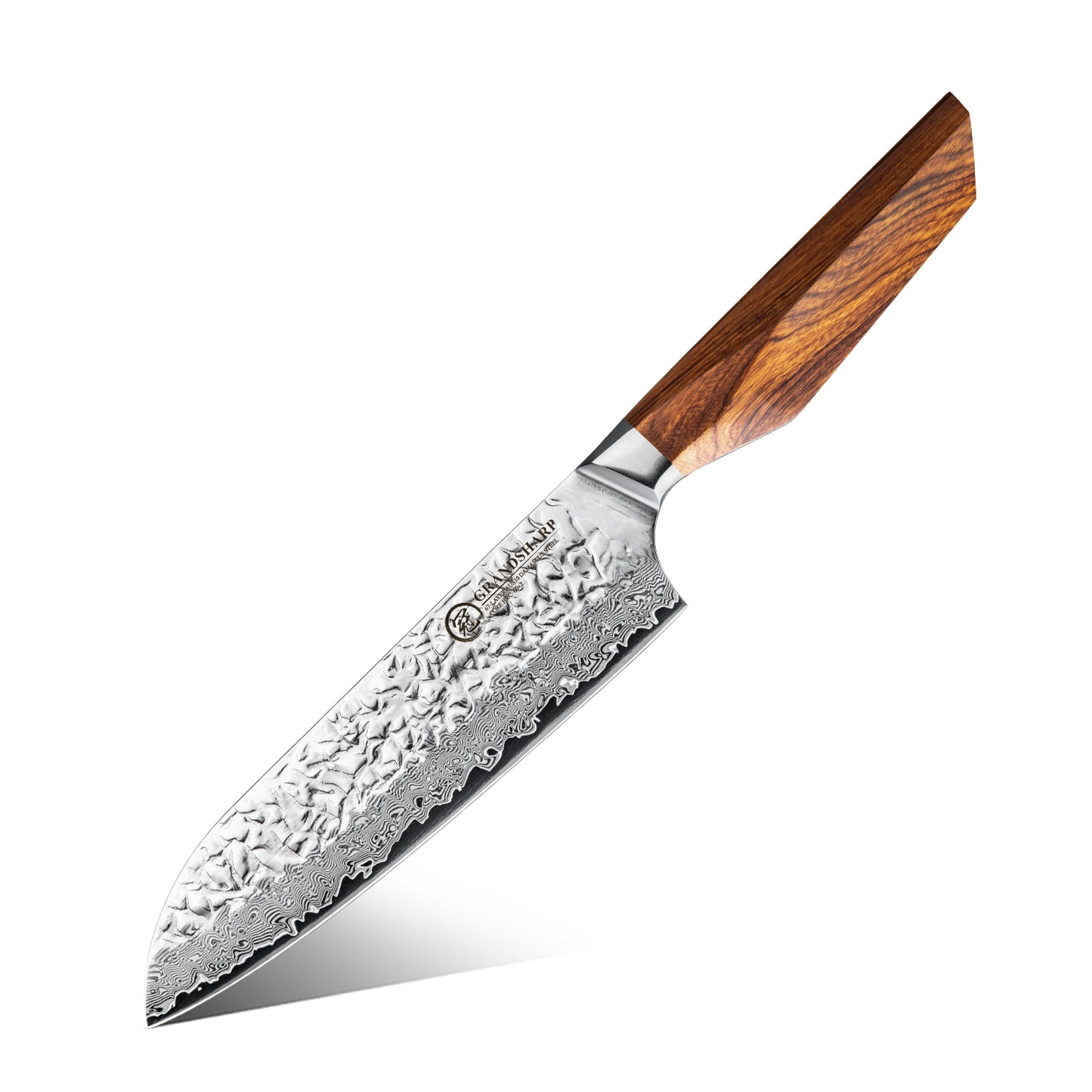 Grandsharp Premium 1-5pcs Damascus Kitchen Knife Set 67 Layers AUS-10 Cutting Core Africa Rose Wood Handle Meat Food Cutter