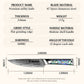 Grandsharp Abalone Handle Damascus Utility Knife