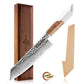 Grandsharp Kitchen 8 Inch Kiritsuke Knife 67 Layers Japanese Damascus Steel Kiritsuke Chef Knives Stabilized Wood & Resin Handle