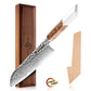 Grandsharp Premium Kitchen Santoku Knife 67 Layers 7 Inch Damascus Steel Santoku Knives with Stabilized Wood & Resin Handle