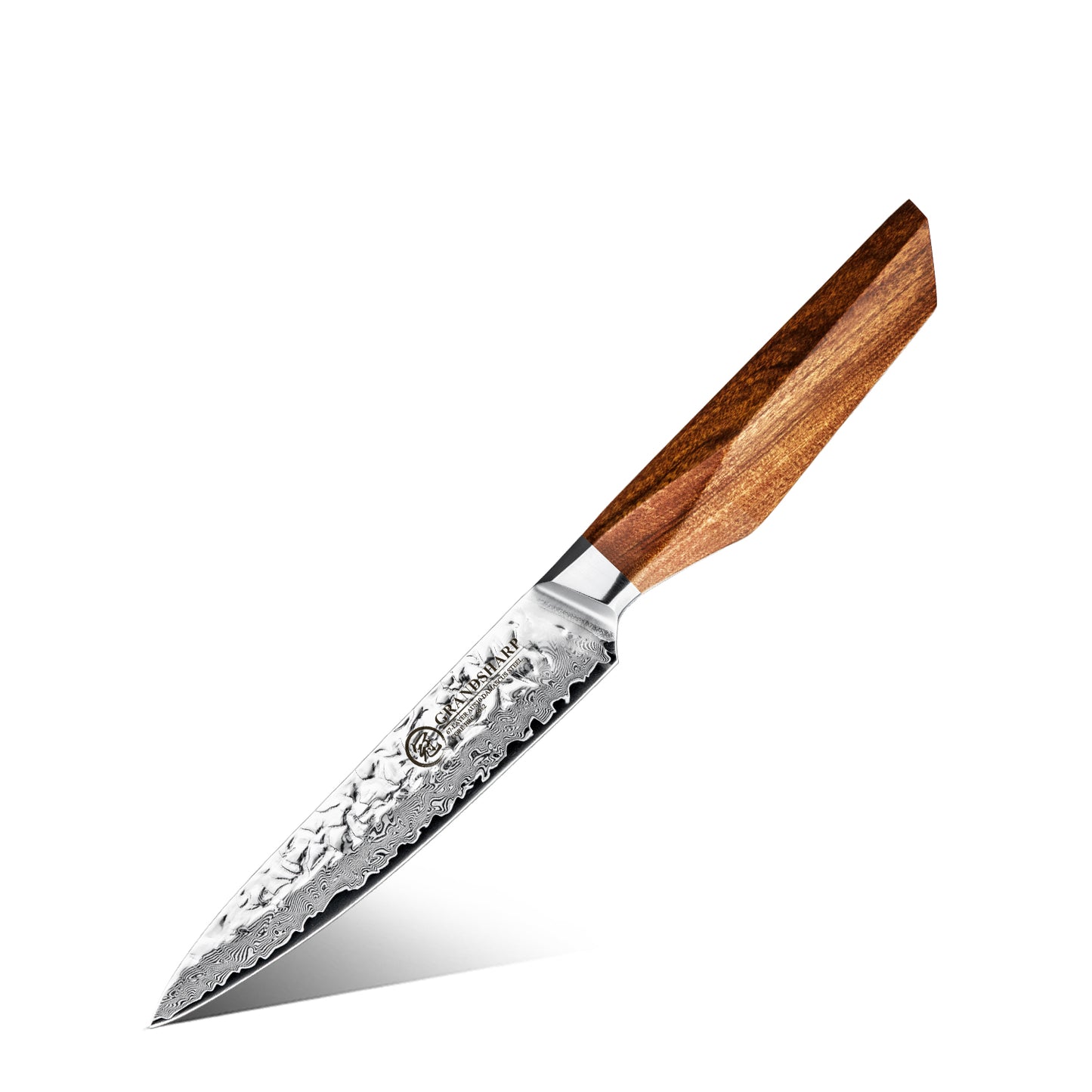 Grandsharp Premium 1-5pcs Damascus Kitchen Knife Set 67 Layers AUS-10 Cutting Core Africa Rose Wood Handle Meat Food Cutter