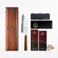 Grandsharp 1-5Pcs Kitchen Knife Set ZDP-189 Steel Core 3 Layer Composite Africa Mkuruti Wood&Brass Handle Complete Knife Set