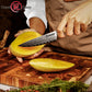 Grandsharp Professional 5 Inch 67 Layers AUS10 Damascus Steel Kitchen Knife Chef Utility Knife with Resin and Oliver Wood Handle