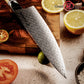 Grandsharp Professional 8" Inch Japanese 67 Layers Damascus Steel Kitchen Knife Chef Knife With Resin and Oliver Wood Handle
