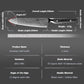 Grandsharp Kitchen 8 Inch Chef Knife Damascus AUS10 67 Layers Steel Chef Kitchen Knives Cutting with Black Carbon Fiber Handle