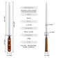 Grandsharp 9 Inch Diamond Powder Round Shank Sharpening Rod Kitchen Chef Knives Accessories Sharpening Stick Sharpener