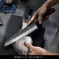 Grandsharp Japanese Kiritsuke Knife High Carbon Stainless Steel AUS10 Kitchen Knife With Mkuruti Wood Handle