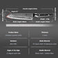 Grandsharp 7.5 Inch 67 Layers Santoku Knife Kitchen AUS10 Damascus Steel Santoku Knives Tools with Black Carbon Fiber Handle