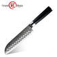 Grandsharp Black Handle 10Cr15CoMoV Damascus Kitchen Knife Collection