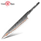 Grandsharp DIY Blank Knife Blade 55 Layers Copper Damascus Steel Kitchen Chef Knife Blade Set No Handle Knives Blank Blade