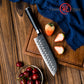 Grandsharp Black Handle 10Cr15CoMoV Damascus Santoku Knife