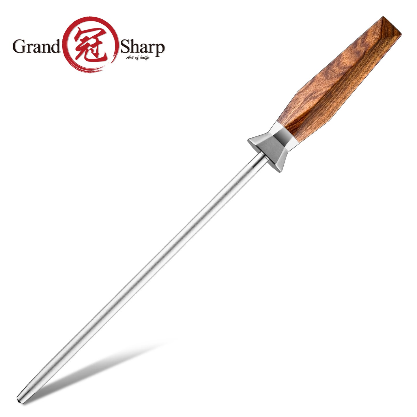 Grandsharp Custom Rose Wood Handle Damascus Kitchen Knife Collection