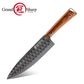 Grandsharp 8 Inch Premium Chef Knife 67 Layers 10Cr15MoV Core Damascus Steel Africa Rose Wood Handle with Gift Box Santoku