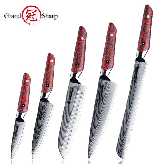 Grandsharp 67 Layers Damascus Kitchen Chef Knife Collection