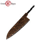 Grandsharp 33 Layers Copper Damascus DIY Blade black finish