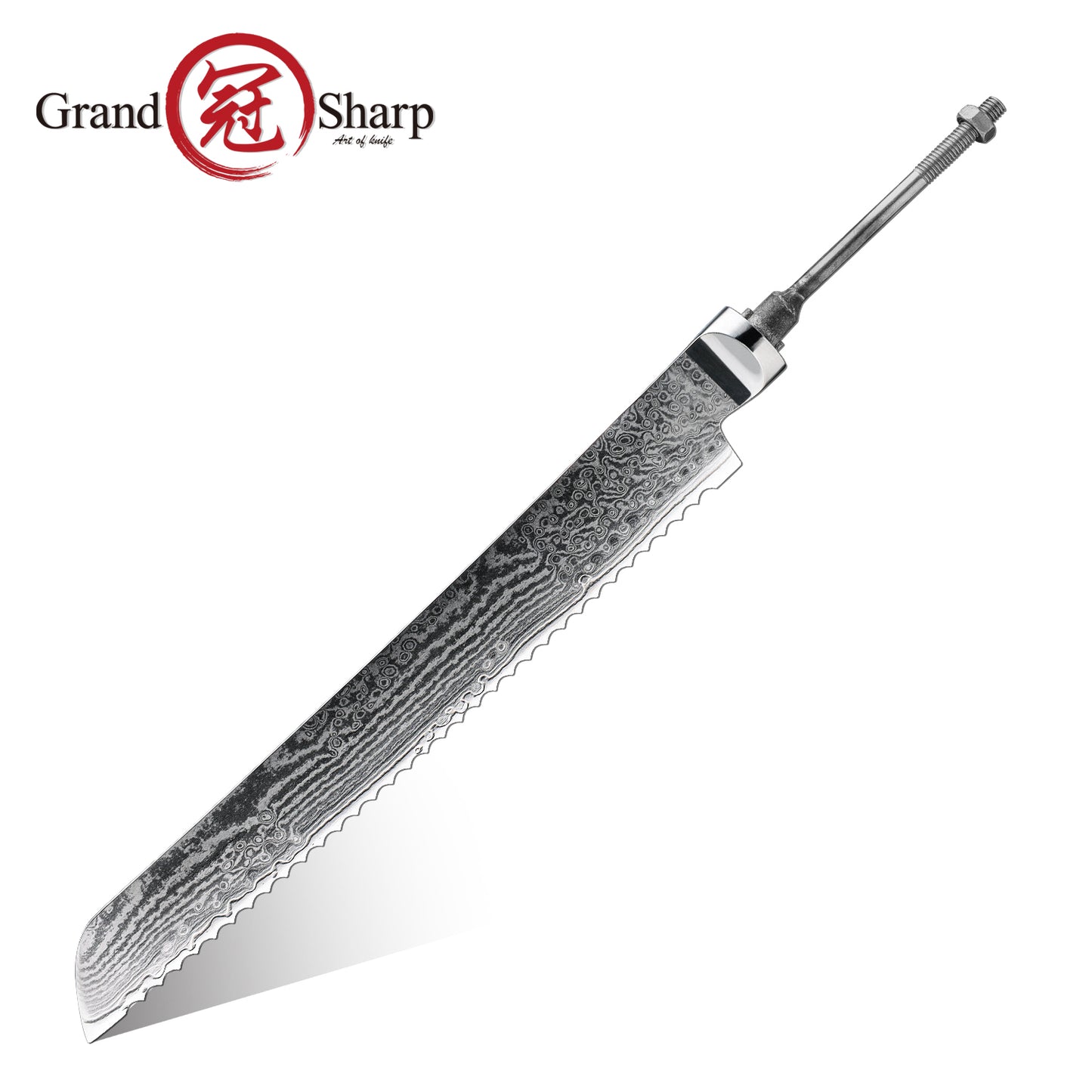 Premium DIY 67 Layers Damascus Steel Half Tang Blank Blade S35VN Powder Steel Core