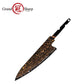Grandsharp 33 Layers Copper Damascus DIY Blade black finish