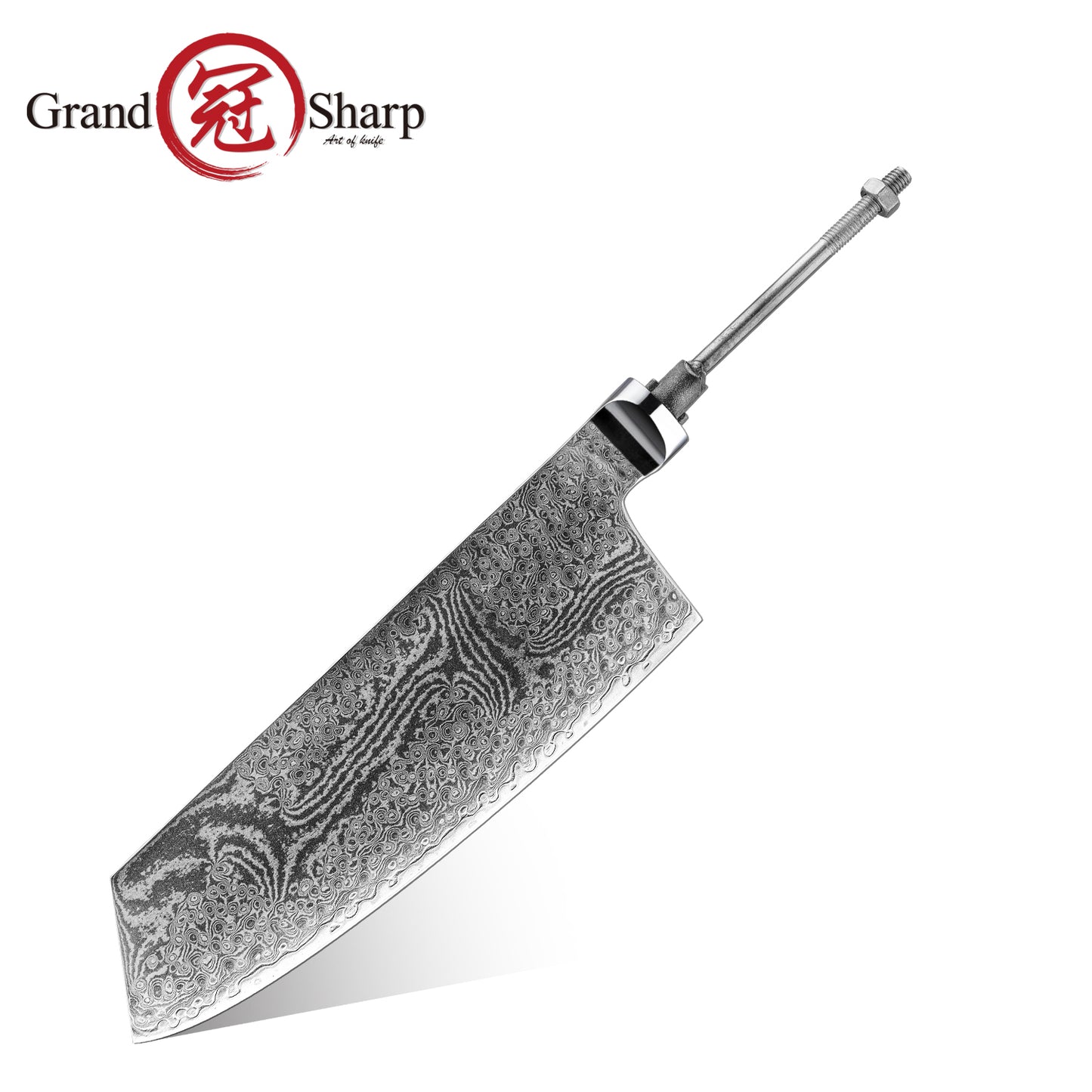 Premium DIY 67 Layers Damascus Steel Half Tang Blank Blade S35VN Powder Steel Core