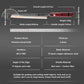 Grandsharp 55 Layers Copper Damascus Bread Knife with Red Handle