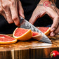 Grandsharp 67 Layers Damascus Steel Utility Paring Knife with Red Resin and Carbon Fiber Handle