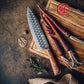 Grandsharp 8 Inch Premium Chef Knife 67 Layers 10Cr15MoV Core Damascus Steel Africa Rose Wood Handle with Gift Box Santoku