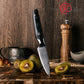 Grandsharp Paring Fruit Kitchen Knife 67 Layers 4 Inch AUS10 Damascus Steel Kitchen Paring Knives with Black Carbon Fiber Handle