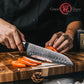 Grandsharp 7.5 Inch 67 Layers Santoku Knife Kitchen AUS10 Damascus Steel Santoku Knives Tools with Black Carbon Fiber Handle