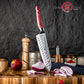 Grandsharp 7.5" Kitchen Santoku Knife Damascus Carbon Steel Kitchen Knife with Resin and Carbon Fiber Handle