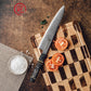 Grandsharp Damascus Steel 9 Inch Gyuto Knife 67 Layers Steel Kitchen Chef Knife with Black Carbon Fiber Handle