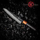 Grandsharp Modern Kitchen Chef Knife 8 Inch Damascus Steel 67 Layers 10Cr15Mov Chef Knives with Ebony & Solidified Wood Handle